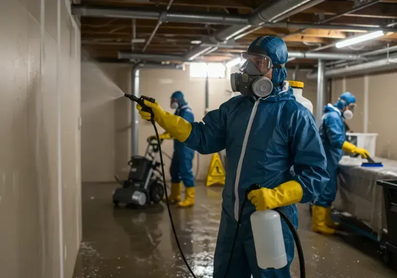 Basement Sanitization and Antimicrobial Treatment process in Citrus Hills, FL