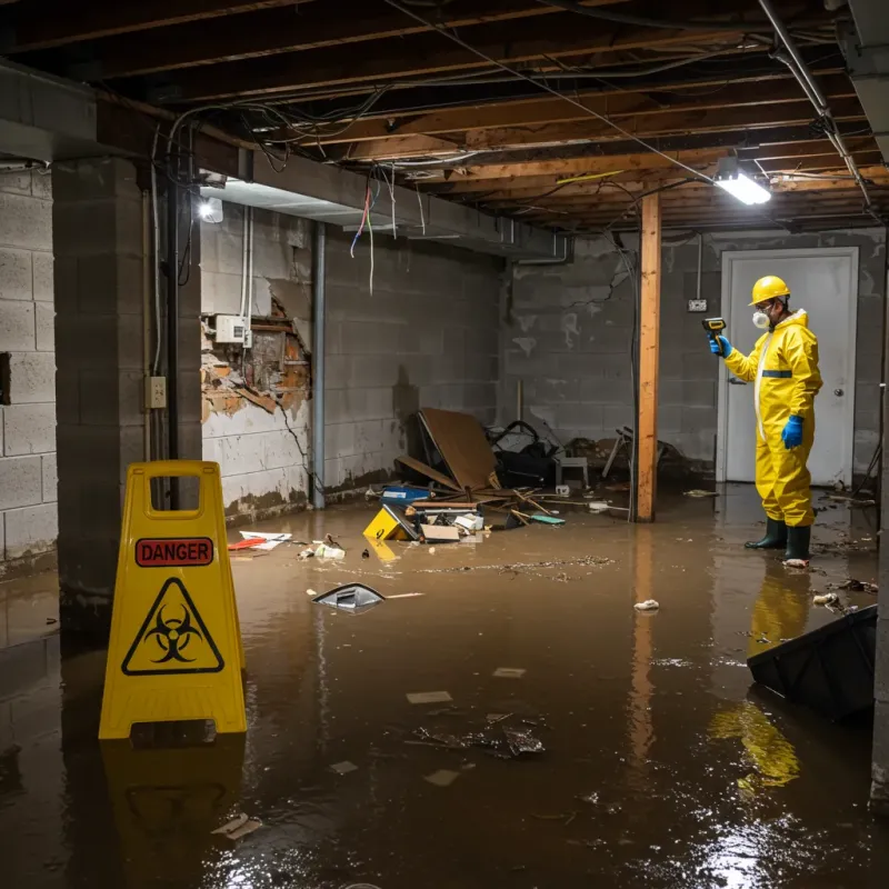 Flooded Basement Electrical Hazard in Citrus Hills, FL Property